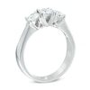 Thumbnail Image 1 of Previously Owned - 1.00 CT. T.W.  Diamond Three Stone Engagement Ring in 18K White Gold (I/SI2)
