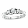 Previously Owned - 0.50 CT. T.W. Diamond Three Stone Anniversary Ring in 14K White Gold