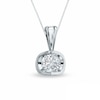 Thumbnail Image 0 of Previously Owned - 0.10 CT.  Diamond Solitaire Tension-Set Pendant in 14K Gold (I/I1)