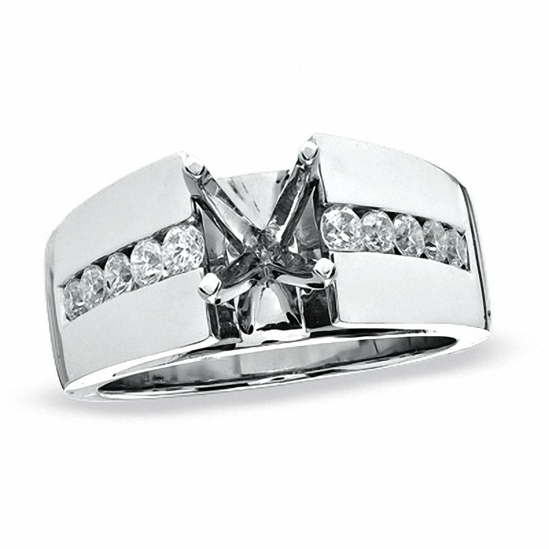 Previously Owned - 0.50 CT. T.W. Diamond Semi-Mount in 14K White Gold|Peoples Jewellers