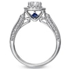 Thumbnail Image 2 of Previously Owned - Vera Wang Love Collection 0.83 CT. T.W. Princess-Cut Diamond Frame Engagement Ring in 14K White Gold