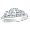 Thumbnail Image 1 of Previously Owned - Vera Wang Love Collection 0.70 CT. T.W. Diamond Three Stone Engagement Ring in 14K White Gold