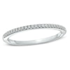 Thumbnail Image 0 of Previously Owned - 0.10 CT. T.W. Diamond Wedding Band in 14K White Gold (I/SI2)