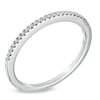 Thumbnail Image 1 of Previously Owned - 0.10 CT. T.W. Diamond Wedding Band in 14K White Gold (I/SI2)