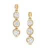 Thumbnail Image 0 of Previously Owned - 0.50 CT. T.W.  Diamond Linear Three Stone Drop Earrings in 14K Gold (I/I2)