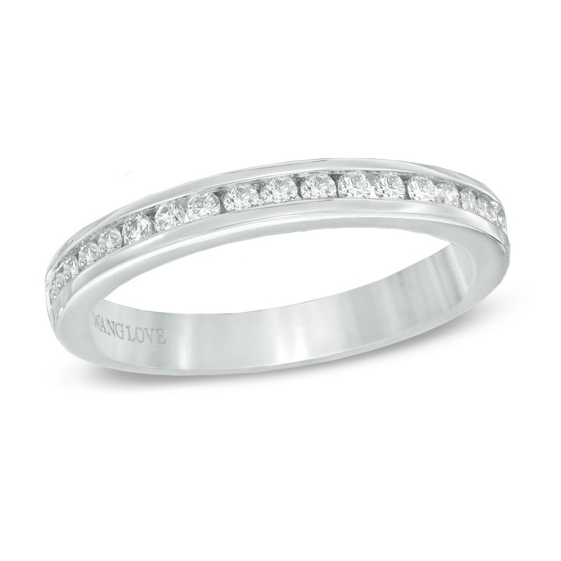 Previously Owned - Vera Wang Love Collection 0.23 CT. T.W. Diamond Wedding Band in 14K White Gold|Peoples Jewellers