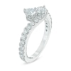 Thumbnail Image 3 of Previously Owned - Ever Us™ 0.50 CT. T.W. Two-Stone Diamond Bypass Ring in 14K White Gold