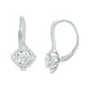 Previously Owned - 1.38 CT. T.W.  Diamond Kite-Shaped Scalloped Frame Drop Earrings in 14K White Gold (I/I2)