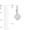 Previously Owned - 1.38 CT. T.W.  Diamond Kite-Shaped Scalloped Frame Drop Earrings in 14K White Gold (I/I2)