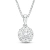 Thumbnail Image 1 of Previously Owned - 0.50 CT. T.W.  Diamond Frame Pendant in 14K White Gold (I/I2)