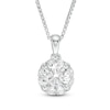 Thumbnail Image 0 of Previously Owned - 0.75 CT. T.W.  Diamond Frame Pendant in 14K White Gold (I/I2)