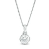 Thumbnail Image 0 of Previously Owned - Peoples 100-Year Anniversary 0.30 CT.  Diamond Solitaire Pendant in 14K White Gold (I/I1)