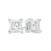 Thumbnail Image 1 of Previously Owned - 0.50 CT. T.W. Princess-Cut Diamond Solitaire Stud Earrings in 14K White Gold (J/I3)