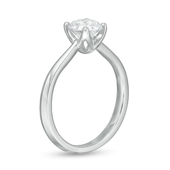 Previously Owned - Trouvaille Collection 1.00 CT. DeBeers®-Graded Diamond Solitaire Engagement Ring in 18K White Gold