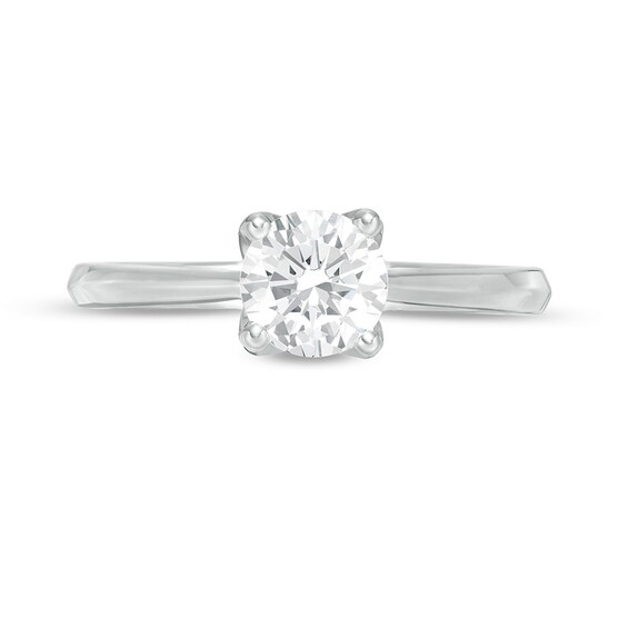 Previously Owned - Trouvaille Collection 1.00 CT. DeBeers®-Graded Diamond Solitaire Engagement Ring in 18K White Gold