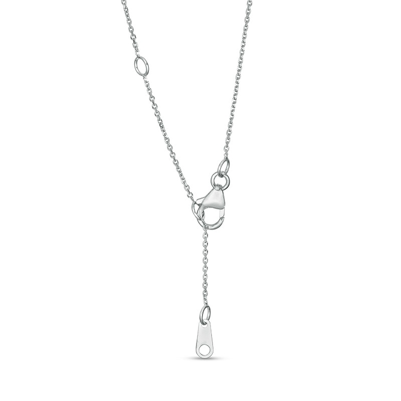 Main Image 3 of Previously Owned - Trouvaille Collection 0.75 CT. T.W. DeBeers®-Graded Diamond Frame Pendant in 14K White Gold (F/I1)