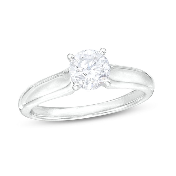 Previously Owned - 1.00 CT. Diamond Solitaire Engagement Ring in 14K White Gold (I/I1)