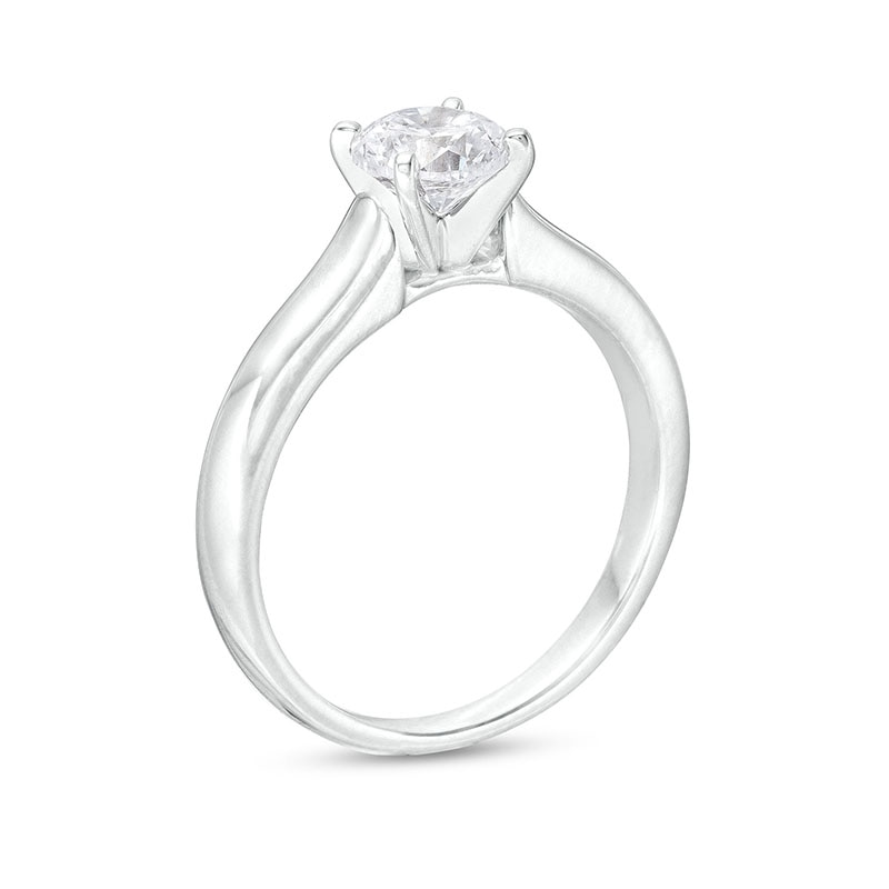 Previously Owned - 1.00 CT. Diamond Solitaire Engagement Ring in 14K White Gold (I/I1)