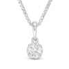 Thumbnail Image 0 of Previously Owned - 0.13 CT. T.W.  Diamond Frame Pendant in 14K White Gold (I/I2)