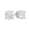 Thumbnail Image 0 of Previously Owned - 0.10 CT. T.W. Diamond Solitaire Stud Earrings in Sterling Silver