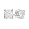 Thumbnail Image 1 of Previously Owned - 0.20 CT. T.W. Diamond Solitaire Stud Earrings in Sterling Silver (J/I3)