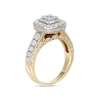 Previously Owned - 1.25 CT. T.W.  Princess-Cut Diamond Double Frame Engagement Ring in 14K Gold (I/I1)