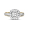 Previously Owned - 1.25 CT. T.W.  Princess-Cut Diamond Double Frame Engagement Ring in 14K Gold (I/I1)