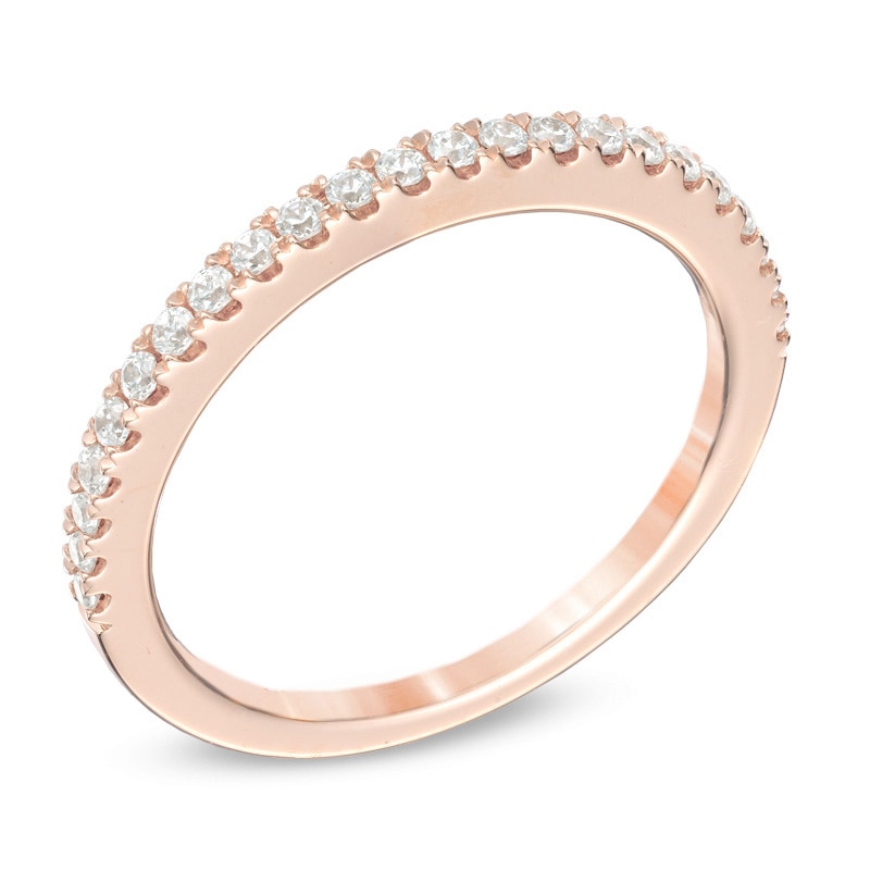 Previously Owned - Vera Wang Love Collection 0.23 CT. T.W. Diamond Band in 14K Rose Gold|Peoples Jewellers