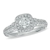 Thumbnail Image 0 of Previously Owned - Vera Wang Love Collection 0.70 CT. T.W. Diamond Frame Engagement Ring in 14K White Gold