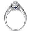 Previously Owned - Vera Wang Love Collection 0.70 CT. T.W. Diamond Frame Engagement Ring in 14K White Gold