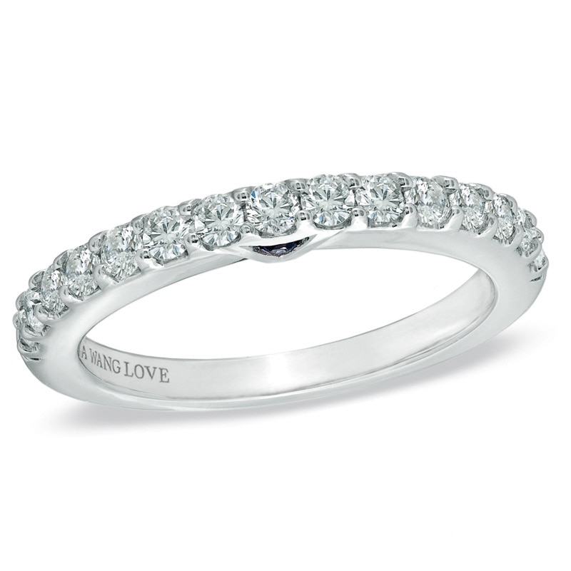 Main Image 1 of Previously Owned - Vera Wang Love Collection 0.45 CT. T.W. Diamond Band in 14K White Gold