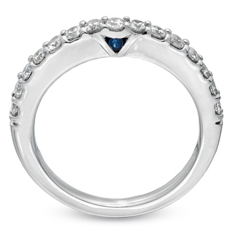 Main Image 2 of Previously Owned - Vera Wang Love Collection 0.45 CT. T.W. Diamond Band in 14K White Gold