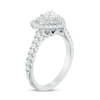 Thumbnail Image 1 of Previously Owned - Vera Wang Love Collection 0.95 CT. T.W. Heart-Shaped Diamond Double Frame Ring in 14K White Gold