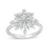 Previously Owned - Marilyn Monroe™ Collection 0.50 CT. T.W. Diamond Starburst Ring in 10K White Gold