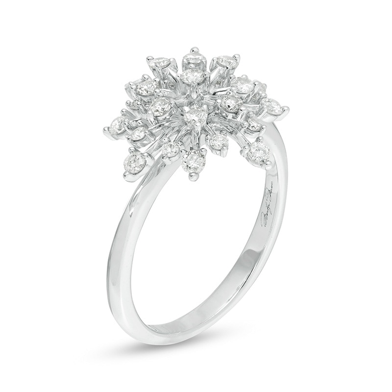 Previously Owned - Marilyn Monroe™ Collection 0.50 CT. T.W. Diamond Starburst Ring in 10K White Gold|Peoples Jewellers