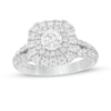 Thumbnail Image 0 of Previously Owned - Vera Wang Love Collection 1.45 CT. T.W. Diamond Double Cushion Frame Ring in 14K White Gold