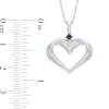 Thumbnail Image 2 of Previously Owned - The Kindred Heart from Vera Wang Love Collection Sapphire and Diamond Pendant in Sterling Silver