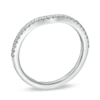 Thumbnail Image 2 of Previously Owned - Vera Wang Love Collection 0.15 CT. T.W. Diamond Contour Wedding Band in 14K White Gold