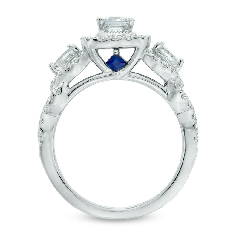 Previously Owned - Vera Wang Love Collection 1.45 CT. T.W. Diamond Three Stone Engagement Ring in 14K White Gold|Peoples Jewellers