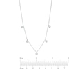 Thumbnail Image 2 of Previously Owned - 0.05 CT. T.W. Diamond Five Stone Station Necklace in Sterling Silver