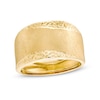 Previously Owned - Italian Gold Diamond-Cut and Satin Wave Ring in 14K Gold - Size 7