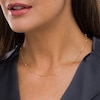 Thumbnail Image 1 of Previously Owned - 3.0mm Diamond-Cut Brilliance Bead Station Choker Necklace in 10K Gold - 17"