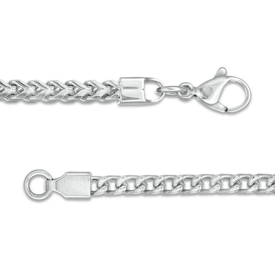 Previously Owned - Men's 3.0mm Franco Chain Bracelet in Stainless Steel - 8.5"