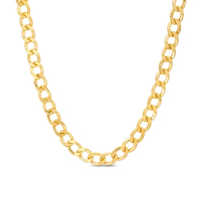 Previously Owned - 5.7mm Cuban Curb Chain Necklace in Hollow 10K Gold - 22"