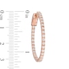 Thumbnail Image 1 of Previously Owned - 1.00 CT. T.W. Diamond Inside-Out Hoop Earrings in 10K Rose Gold