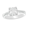 Thumbnail Image 0 of Previously Owned - 1.18 CT. T.W. Princess-Cut Diamond Frame Engagement Ring in 14K White Gold (I/I2)