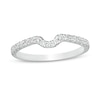 Previously Owned - Trouvaille Collection 0.25 CT. T.W. Diamond Coordinating Contour Wedding Band in 18K White Gold