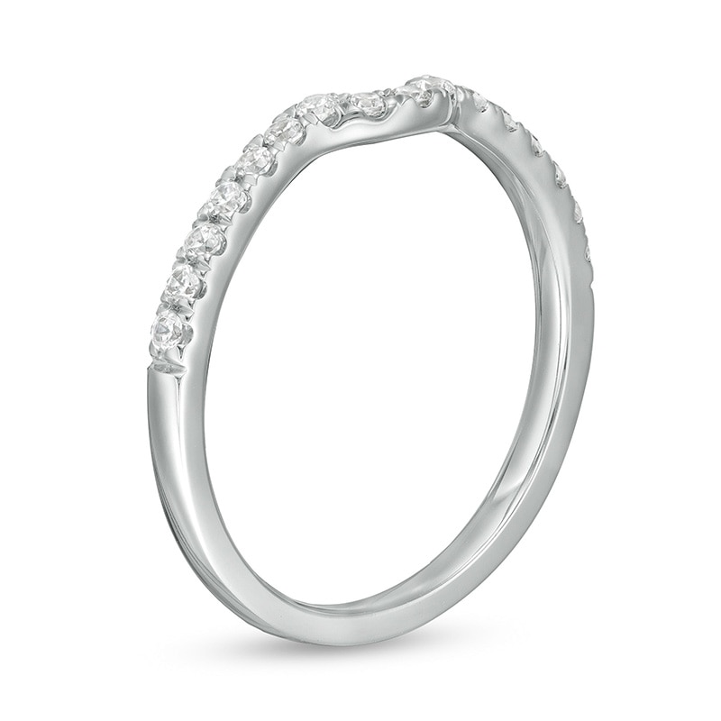 Previously Owned - Trouvaille Collection 0.25 CT. T.W. Diamond Coordinating Contour Wedding Band in 18K White Gold|Peoples Jewellers
