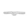 Thumbnail Image 3 of Previously Owned - Trouvaille Collection 0.25 CT. T.W. Diamond Coordinating Contour Wedding Band in 18K White Gold