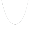 Thumbnail Image 0 of Previously Owned - 0.7mm Box Chain Necklace in Solid 14K White Gold - 18"